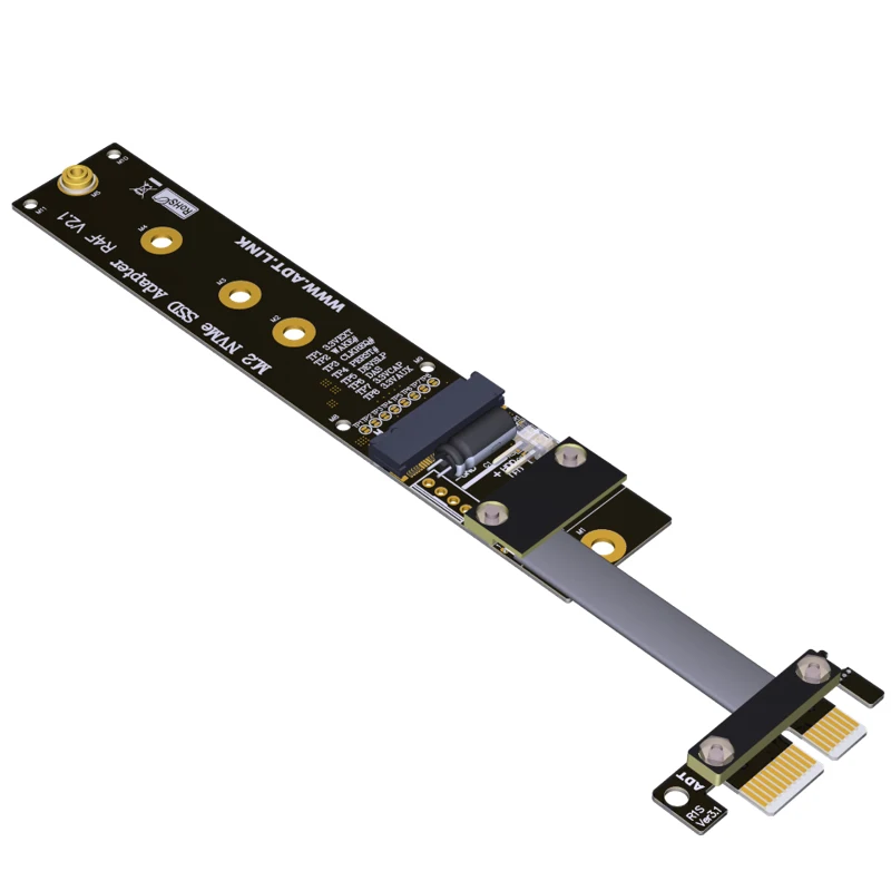 PCIE X1 на M.2 Удлинительный кабель M.2 M KEY NVMe SSD адаптер плата поддерживает PCI-E 3,0 PCIe3.0x1 Gen3 8G/bps преобразователь переходник ADT 
PCIE X1 на M.2 Удлинительный кабель M.2 M KEY NVMe SSD адаптер плата поддерживает PCI-E 3,0 PCIe3.0x1 Gen3 8G/bps преобразователь переходник ADT