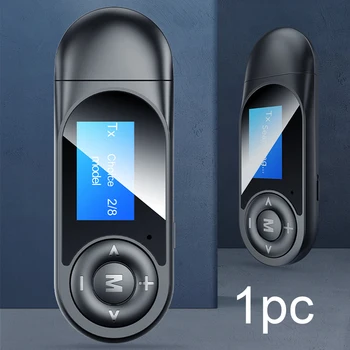USB Bluetooth 5.0 Audio Transmitter Receiver LCD Display 3.5MM AUX RCA Stereo Wireless Adapter Dongle For PC TV Car Headphones
USB Bluetooth 5.0 Audio Transmitter Receiver LCD Display 3.5MM AUX RCA Stereo Wireless Adapter Dongle For PC TV Car Headphones
