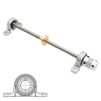 T8 Screw Stepper Motor Screw 3D Printer Screw Trapezoidal Screw Nut Set Diameter 8MM
T8 Screw Stepper Motor Screw 3D Printer Screw Trapezoidal Screw Nut Set Diameter 8MM