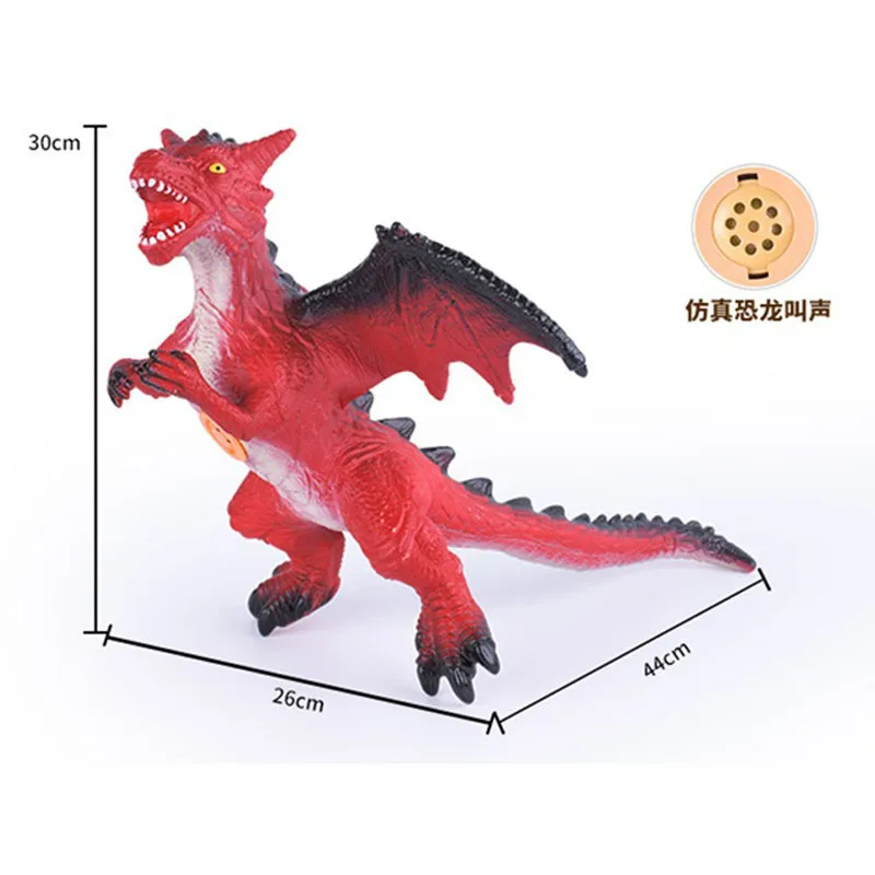 44 Cm Soft Silcone Single-head Dragon with IC Sound Imitation Dinosaurs Vinyl T-Rex Children Ancient Animal Model
44 Cm Soft Silcone Single-head Dragon with IC Sound Imitation Dinosaurs Vinyl T-Rex Children Ancient Animal Model