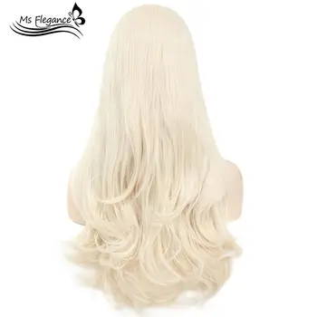 MS Natural Wavy Platinum Blonde Lace Front Wig For Women Heat Resistant Glueless Lace Wig Long Wavy Synthetic Lace Front Wigs
MS Natural Wavy Platinum Blonde Lace Front Wig For Women Heat Resistant Glueless Lace Wig Long Wavy Synthetic Lace Front Wigs
