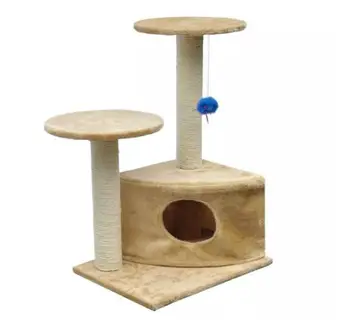 vidaXL Cat Play Tree Furniture Scratching Cat Play Pole 70 cm Beige Grey with Paw Print Pet Jumping Toy House Play Tower Condo
vidaXL Cat Play Tree Furniture Scratching Cat Play Pole 70 cm Beige Grey with Paw Print Pet Jumping Toy House Play Tower Condo