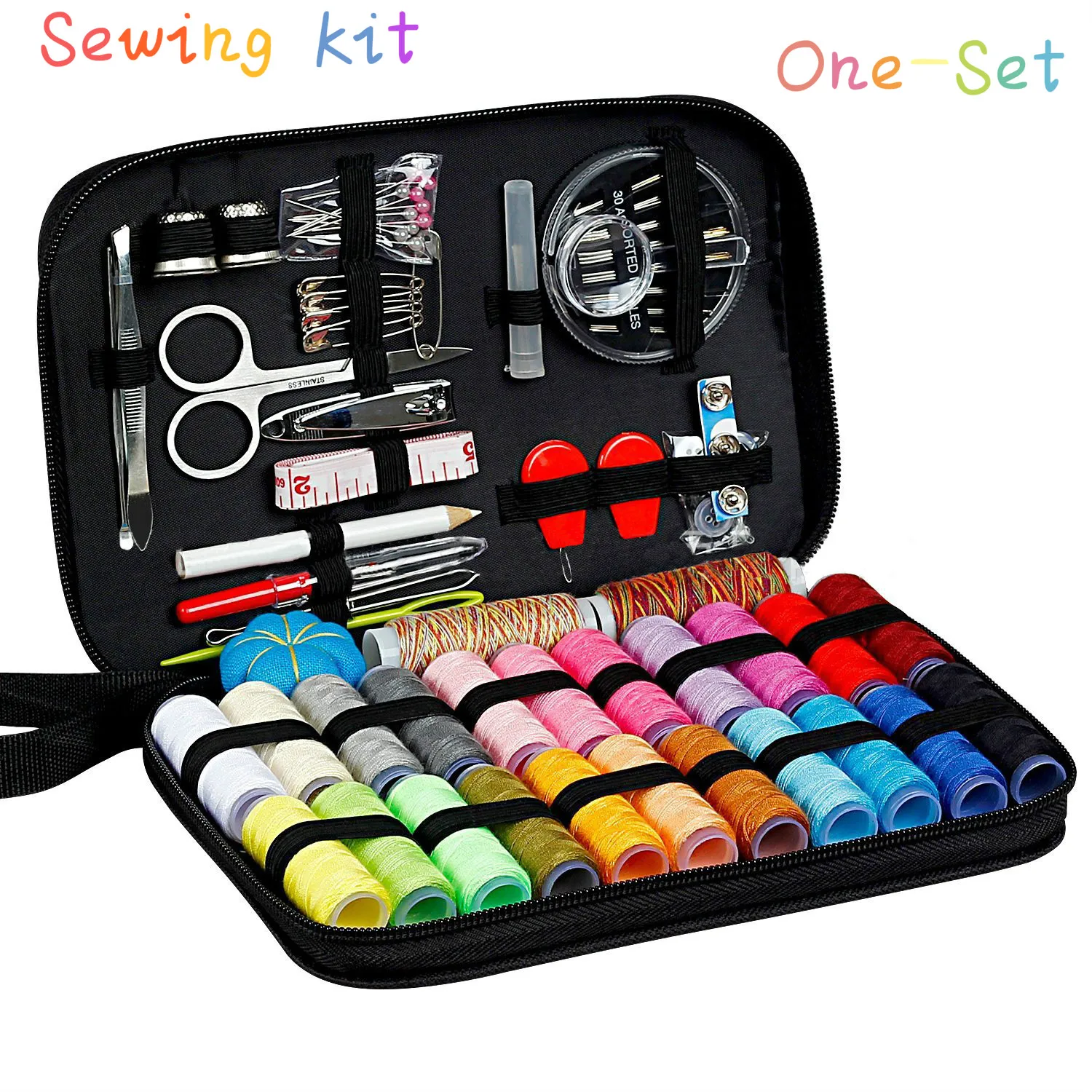 Sewing Kit Needle Thread Set For Beginner Emergency DIY Sewing Suppliers Adults Filled With Scissors Buttons Thimble Threader
Sewing Kit Needle Thread Set For Beginner Emergency DIY Sewing Suppliers Adults Filled With Scissors Buttons Thimble Threader