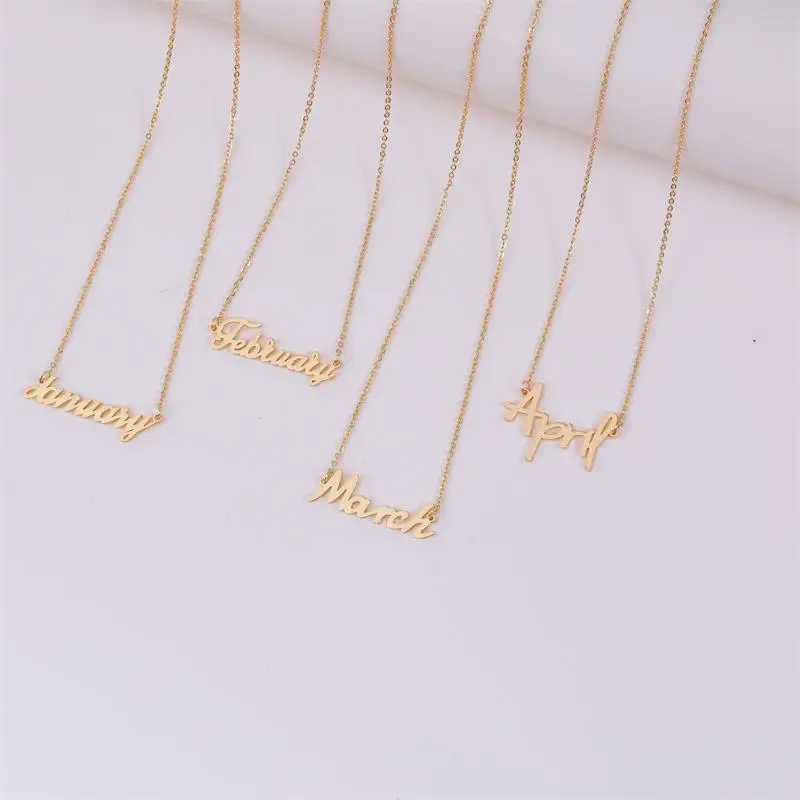 DUOYING Fashion Name Neckalce Custom Personalized Necklaces Stainless Steel Letter Pendant Neckaces For Women Christmas Gift
DUOYING Fashion Name Neckalce Custom Personalized Necklaces Stainless Steel Letter Pendant Neckaces For Women Christmas Gift