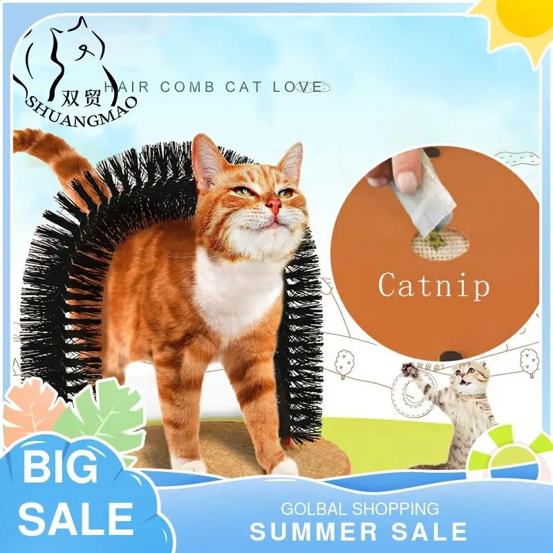 SHUANGMAO Comfortable Arch Cats Massager Pet Cat Grooming Supplies Kitten Round Fleece Base Toy Scratching Device Brush For Pets
SHUANGMAO Comfortable Arch Cats Massager Pet Cat Grooming Supplies Kitten Round Fleece Base Toy Scratching Device Brush For Pets