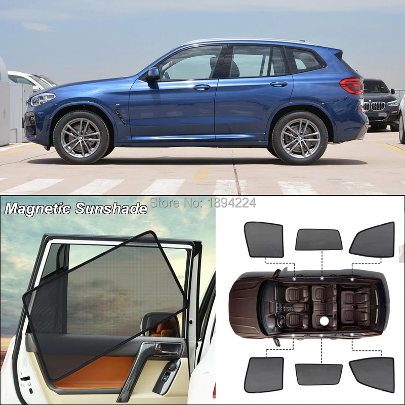Car Side Windows Magnetic Sun Shade UV Protection Ray Blocking Mesh Visor For BMW X3 2018-2019
Car Side Windows Magnetic Sun Shade UV Protection Ray Blocking Mesh Visor For BMW X3 2018-2019