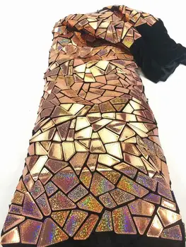 New french tulle lace with sequins Nigerian embroidered bridal African lace fabric sequence glitter high quality for dress FD813 
New french tulle lace with sequins Nigerian embroidered bridal African lace fabric sequence glitter high quality for dress FD813