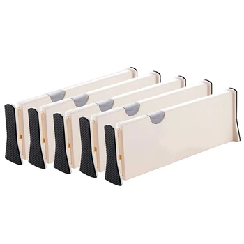 Drawer Dividers Organizer 5 Pack,Adjustable Separators 4 Inch High Expandable From 11-17 Inch for Bedroom,Bathroom,Closet,Clothi
Drawer Dividers Organizer 5 Pack,Adjustable Separators 4 Inch High Expandable From 11-17 Inch for Bedroom,Bathroom,Closet,Clothi