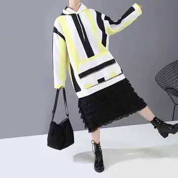 2020 Women's Fluorescent Striped Lace Stitching Hoodie Sweatshirt Female Spring Summer Autumn Long Sleeve Pocket Casual Pullover
2020 Women's Fluorescent Striped Lace Stitching Hoodie Sweatshirt Female Spring Summer Autumn Long Sleeve Pocket Casual Pullover
