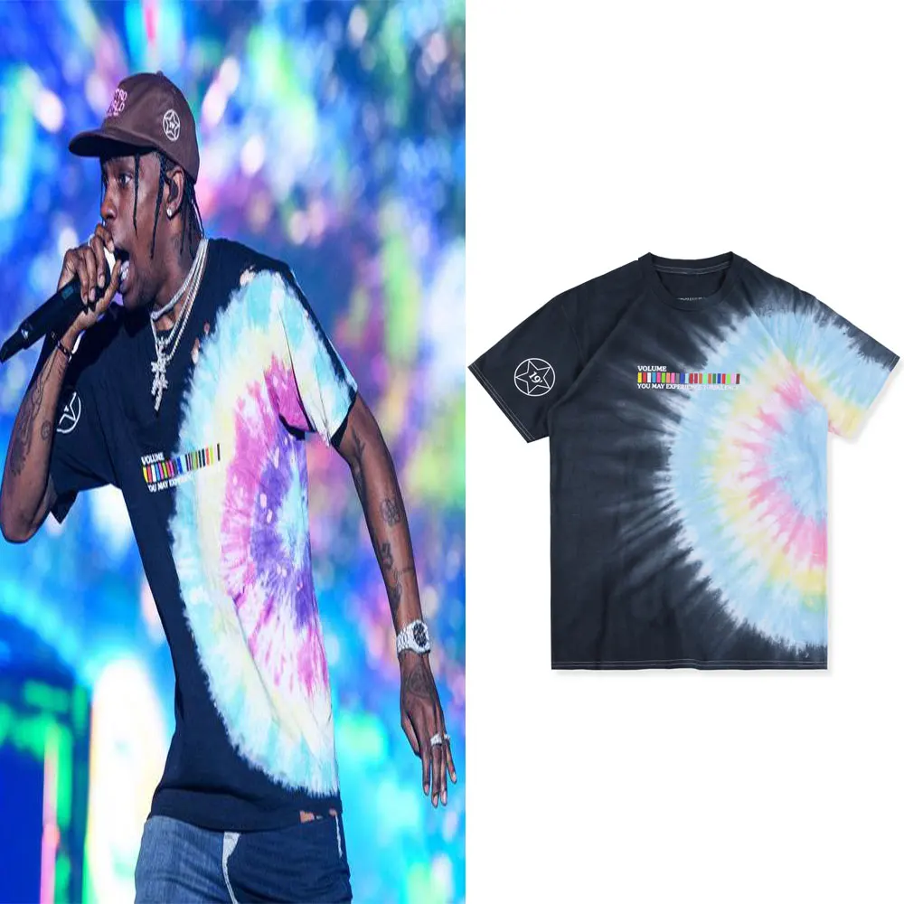 

2020 New Travis Scott Astroworld Festival Run Tie Dye Tee T shirt Men Women ASTROWORLD Streetwear Hip-Hop TRAVIS SCOTT T-shirts