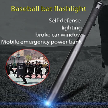 LED Flashlight T6 Rechargeable Security Hard Handheld Torch Self-defense Baseball Bat Torch Light as Emergency Phone Power Bank
LED Flashlight T6 Rechargeable Security Hard Handheld Torch Self-defense Baseball Bat Torch Light as Emergency Phone Power Bank