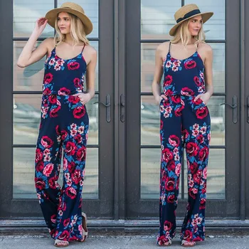 Summer Women Jumpsuit Casual Sleeveless Comfy Floral Print Fashion Jumpsuits Sling Loose Long Pants Trousers Plus Size 3XL
Summer Women Jumpsuit Casual Sleeveless Comfy Floral Print Fashion Jumpsuits Sling Loose Long Pants Trousers Plus Size 3XL