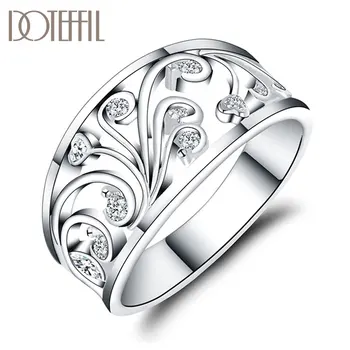 DOTEFFIL 925 Sterling Silver AAA Zircon Pattern Ring For Women Fashion Wedding Engagement Party Gift Charm Jewelry
DOTEFFIL 925 Sterling Silver AAA Zircon Pattern Ring For Women Fashion Wedding Engagement Party Gift Charm Jewelry