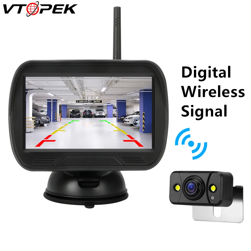 Vtopek 4.3 inch Monitor for Backup Camera TFT LCD Digital Wireless Car Monitor Reversing Car Rear Vew Camera for Bus RV Van
Vtopek 4.3 inch Monitor for Backup Camera TFT LCD Digital Wireless Car Monitor Reversing Car Rear Vew Camera for Bus RV Van