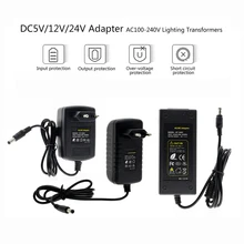 LED Driver di CA 100 V-240 V a DC5V 12V 24V 5A 6A 8A Trasformatori di Alimentazione adattatore del Caricatore del Convertitore Per La luce di Striscia del LED(China)