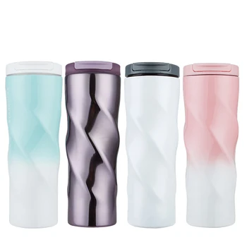 500ml Stainless Steel Coffee Insulated Cup Gradient Spiral Double-wall Vacuum Thermos Portable Car Travel Thermal Mug
500ml Stainless Steel Coffee Insulated Cup Gradient Spiral Double-wall Vacuum Thermos Portable Car Travel Thermal Mug