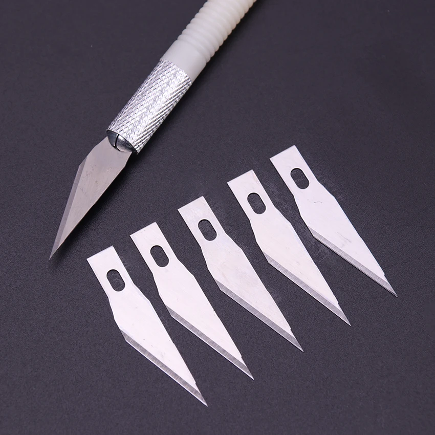 1PC Knife With 6 Blades Engraving Craft Non-slip Plastic Scalpel Hand Tool Cutter Carving Tools 1PC Knife With 6 Blades Engraving Craft Non-slip Plastic Scalpel Hand Tool Cutter Carving Tools