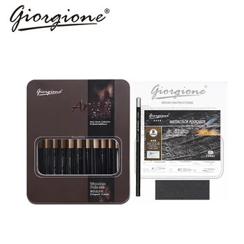Giorgione 12pcs Nylon Painting Brush Set With Iron Box Paint Brushes for Oil Acrylic Gouache Watercolor Painting Art Supplies
Giorgione 12pcs Nylon Painting Brush Set With Iron Box Paint Brushes for Oil Acrylic Gouache Watercolor Painting Art Supplies