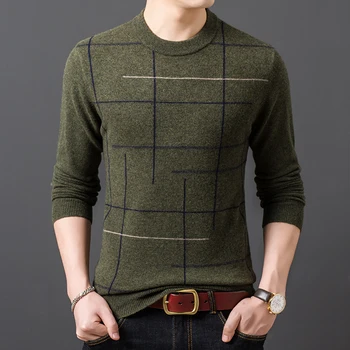 100% Wool Men Knit Tops Sweater Pullover Basic O Neck for Autumn Winter Striped Fashion Casual BO22201230
100% Wool Men Knit Tops Sweater Pullover Basic O Neck for Autumn Winter Striped Fashion Casual BO22201230