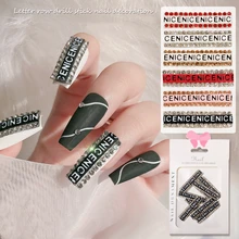 12pcs Nail Art Charms Letter Tape Sticker Color Rhinestone Nail Rhinestone 12-segment Paper Card Packaging Nail Decoration Tip
12pcs Nail Art Charms Letter Tape Sticker Color Rhinestone Nail Rhinestone 12-segment Paper Card Packaging Nail Decoration Tip