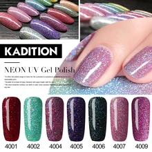 KADITION 5ml Nouveau Gel pour Ongles Ensemble Arc-En-Ciel Couleurs UV Gel Vernis À Ongles Design Imbibent outre du Poli De Gel de Finition Manucure Gel Vernis(China)