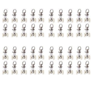 40pcs Durable Aluminum Alloy Window Curtain Track Rail Rollers, Silent Runner
40pcs Durable Aluminum Alloy Window Curtain Track Rail Rollers, Silent Runner