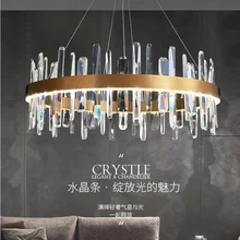 Luxury K9 Crystal Chandelier Golden Long Hanging Lamp Living Room Bedroom Kitchen Island Lighting Modern Dining Room Chandelier 
Luxury K9 Crystal Chandelier Golden Long Hanging Lamp Living Room Bedroom Kitchen Island Lighting Modern Dining Room Chandelier
