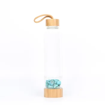 WT-G293 fashion natural gem stone glass bottle wood made cap raw stone energy water drinking bottle 1PC health care bottle 
WT-G293 fashion natural gem stone glass bottle wood made cap raw stone energy water drinking bottle 1PC health care bottle