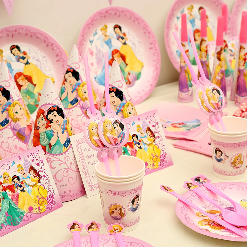 140 Pieces/Batch Of Princess Kingdom Theme Children's Birthday Party Decorations Disposable Tableware Baby Shower Party Supplies
140 Pieces/Batch Of Princess Kingdom Theme Children's Birthday Party Decorations Disposable Tableware Baby Shower Party Supplies