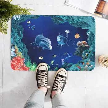 Ocean Animal Floor Sofa Floor Mat Mat Skid Resistant Repeatable Non-Slip Rug Environmental Kitchen 
Ocean Animal Floor Sofa Floor Mat Mat Skid Resistant Repeatable Non-Slip Rug Environmental Kitchen