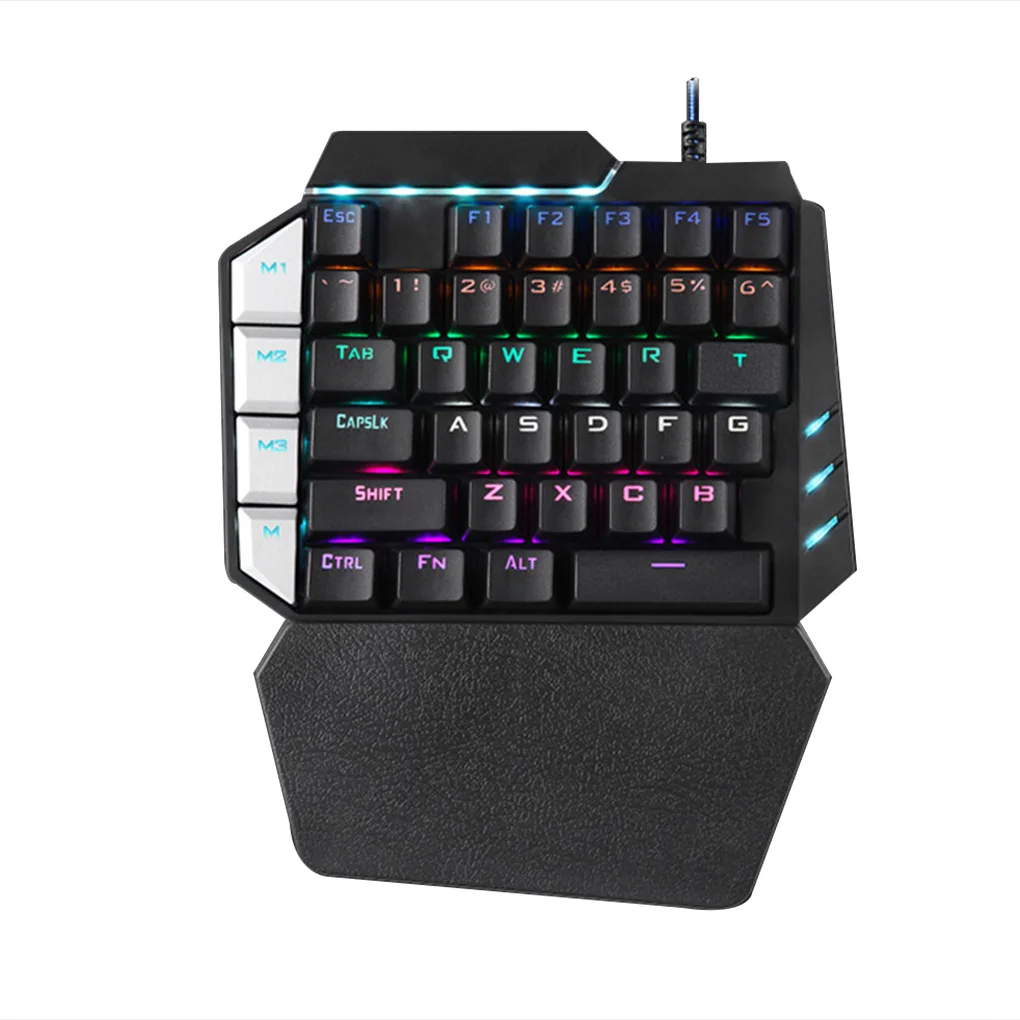 One-hand Wired Gaming Keyboard Gamer Pro Mechanical Keyboard External Connection Left Hand Mechanical Keypad for Mobile Games
One-hand Wired Gaming Keyboard Gamer Pro Mechanical Keyboard External Connection Left Hand Mechanical Keypad for Mobile Games