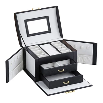 Jewelry storage box Multi-layer drawer type with lock jewelrys storage boxes Creative Practical items simple storage box
Jewelry storage box Multi-layer drawer type with lock jewelrys storage boxes Creative Practical items simple storage box