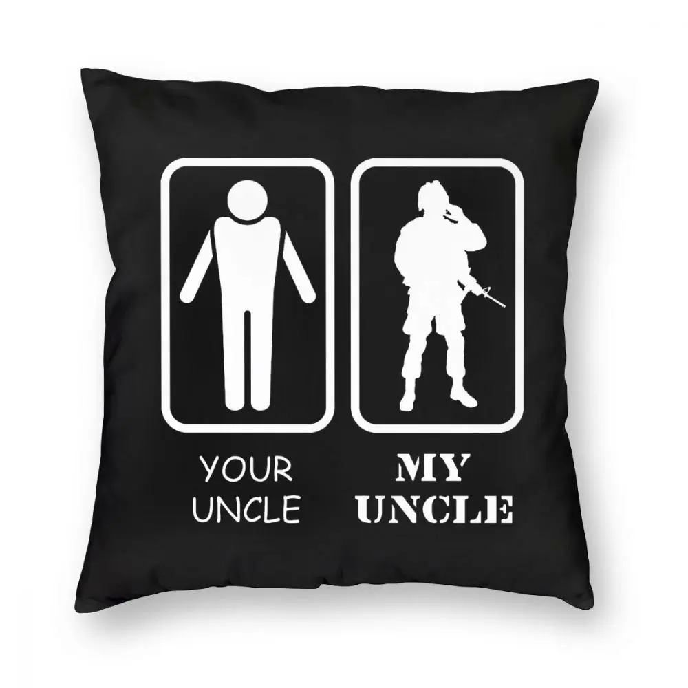 Your Uncle My Uncle Military Army Marine Uncle Niece Nephew Gift Throw Pillow Covers Square Pillows Case Bedroom Livingroom
Your Uncle My Uncle Military Army Marine Uncle Niece Nephew Gift Throw Pillow Covers Square Pillows Case Bedroom Livingroom