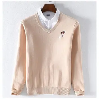 High quality Chinese-Style Mens long sleeve V-neck sweaters 100% Cotton casaul mens knitted sweaters fashion Slim male tops
High quality Chinese-Style Mens long sleeve V-neck sweaters 100% Cotton casaul mens knitted sweaters fashion Slim male tops