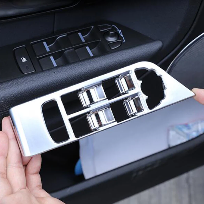 ABS-Chrome-For-Land-Rover-Range-Rover-Evoque-2012-Car-Door-and-window-glass-lifting-switch