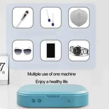 Double UV Phone Sterilizer Box Jewelry Phones Cleaner Disinfection Esterilizador Personal Sanitizer Box Aromatherapy with O8C3
Double UV Phone Sterilizer Box Jewelry Phones Cleaner Disinfection Esterilizador Personal Sanitizer Box Aromatherapy with O8C3