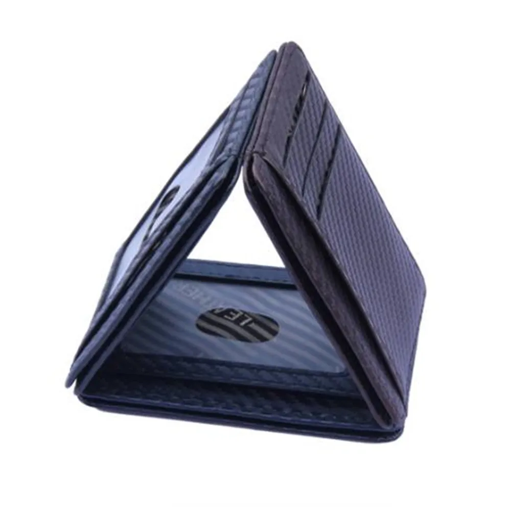 2020 New Slim Carbon Fiber Wallet Card Holder Case Pocket Leather RFID Blocking Money Bag Business Purse for Men & Women
