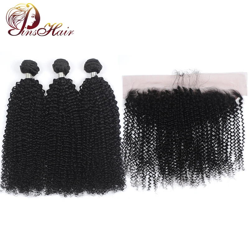 Pinshair Bundles with Closure Kinky Curly Brazilian Human Hair Weave Bundles with 13*4 Lace Frontal Non-Remy Human Hair Bundles
Pinshair Bundles with Closure Kinky Curly Brazilian Human Hair Weave Bundles with 13*4 Lace Frontal Non-Remy Human Hair Bundles