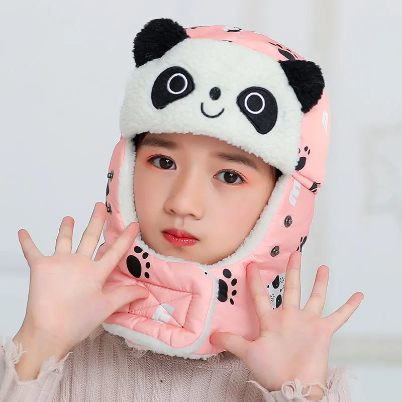 Animal panda Earflaps Russian Hat Mask Warm Bomber Hats for Girl Boy Winter Hats Cap with Scarf Neck Masks Cotton Snow Cap
Animal panda Earflaps Russian Hat Mask Warm Bomber Hats for Girl Boy Winter Hats Cap with Scarf Neck Masks Cotton Snow Cap
