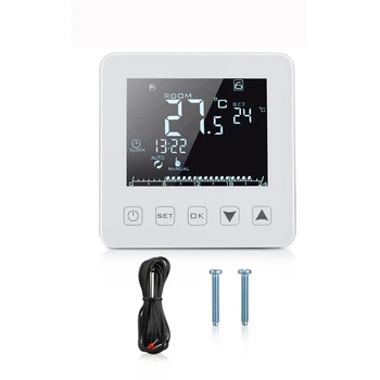 Speaker Control HY08WE-2 Electric Heating Thermostat Digital Thermometer LCD Display Black With WIFI Function Floor Heating Film
Speaker Control HY08WE-2 Electric Heating Thermostat Digital Thermometer LCD Display Black With WIFI Function Floor Heating Film