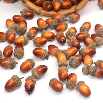 20/50pcs 3cm Artificial Simulation Mini Acorn Oak Nut Fake Fruit Vivid Realistic Home Ornament DIY Wedding Party Table Decor
20/50pcs 3cm Artificial Simulation Mini Acorn Oak Nut Fake Fruit Vivid Realistic Home Ornament DIY Wedding Party Table Decor