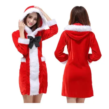 2019 Long Sleeve Hooded Christmas Costume Christmas Costume Christmas Ball Costume Adult Female Red Christmas Party Clothes
2019 Long Sleeve Hooded Christmas Costume Christmas Costume Christmas Ball Costume Adult Female Red Christmas Party Clothes