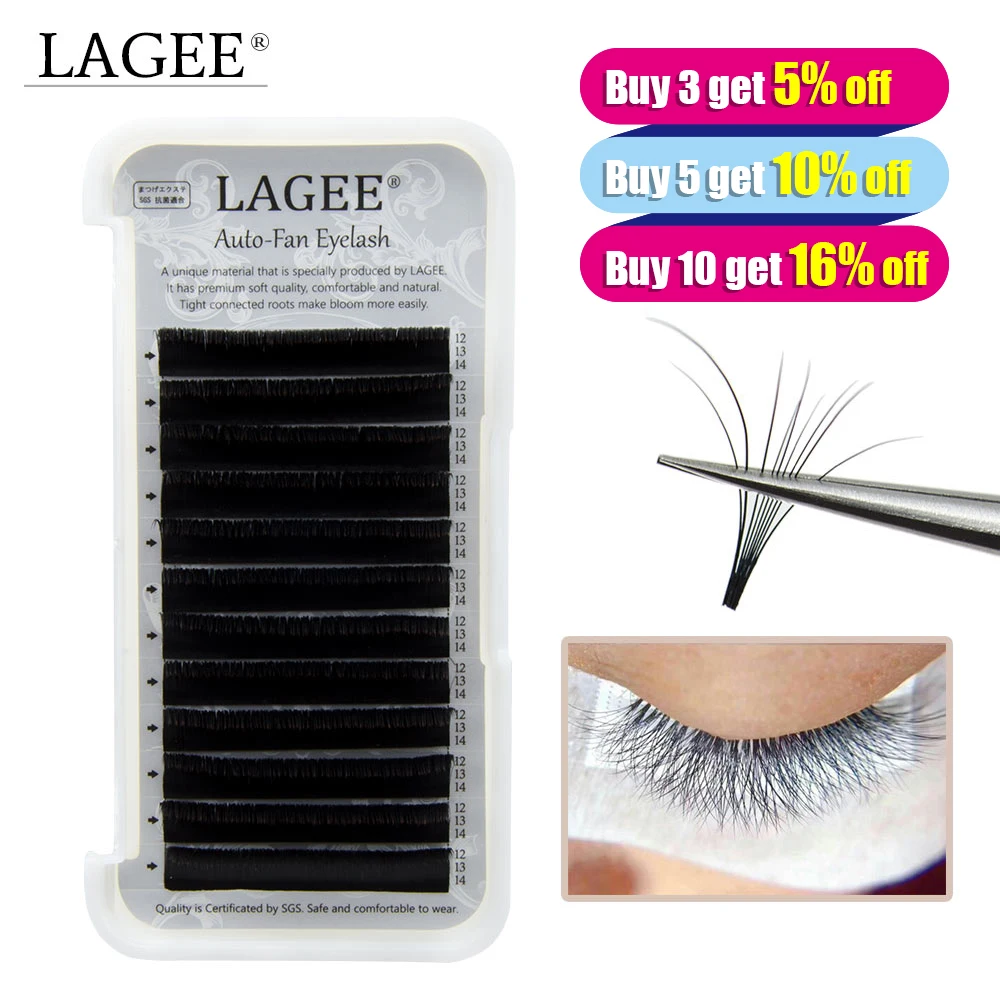 LAGEE easy fanning eyelash extensions fast fanning Russian volume lashes mink blooming False make up tool nagaraku line
LAGEE easy fanning eyelash extensions fast fanning Russian volume lashes mink blooming False make up tool nagaraku line