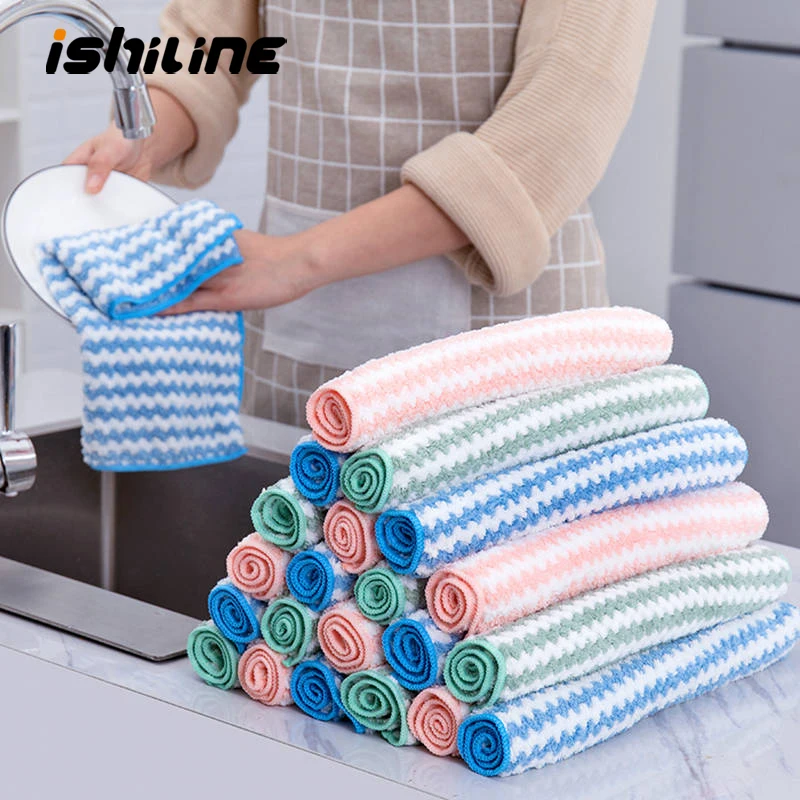 2Pcs Kitchen Cleaning Wiping Not Contaminated Oil Dish Cloth Colorful Wave Pattern Super Absorbent Multifunction Cleaning Towel
2Pcs Kitchen Cleaning Wiping Not Contaminated Oil Dish Cloth Colorful Wave Pattern Super Absorbent Multifunction Cleaning Towel