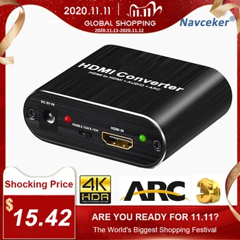 4K 60Hz HDMI Audio Extractor 5.1 ARC HDMI Audio Extractor Splitter HDMI To Audio Extractor Optical TOSLINK SPDIF + 3.5mm Stereo
4K 60Hz HDMI Audio Extractor 5.1 ARC HDMI Audio Extractor Splitter HDMI To Audio Extractor Optical TOSLINK SPDIF + 3.5mm Stereo