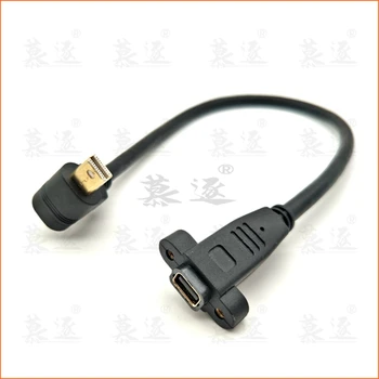 Thunderbolt 2 Mini DisplayPort Male To Female 90 Degree Up & Down & Left & Right Angled with Screw hole Panel Mount Mini DP
Thunderbolt 2 Mini DisplayPort Male To Female 90 Degree Up & Down & Left & Right Angled with Screw hole Panel Mount Mini DP