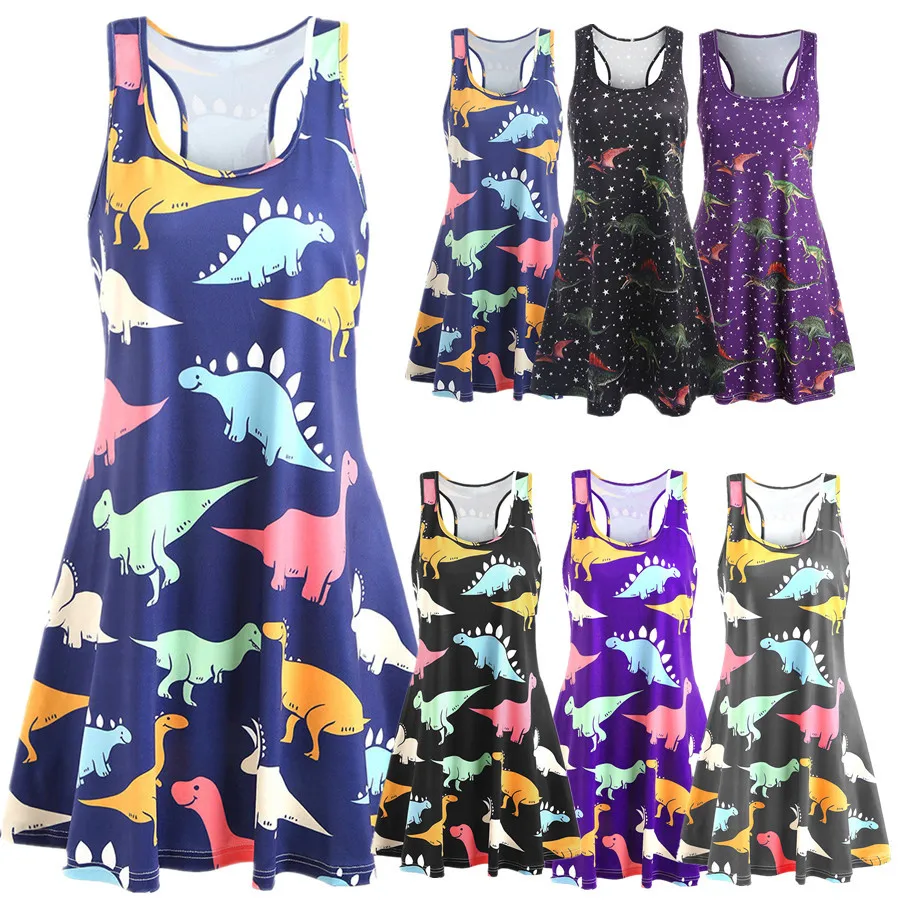 dinosaur maxi dress