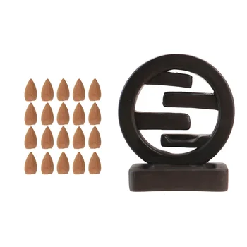 Round Ceramic Incense Burner Porcelain Backflow Smoke Cone Holder Home Office Decor Waterfall Burners Censer 20 Cones
Round Ceramic Incense Burner Porcelain Backflow Smoke Cone Holder Home Office Decor Waterfall Burners Censer 20 Cones