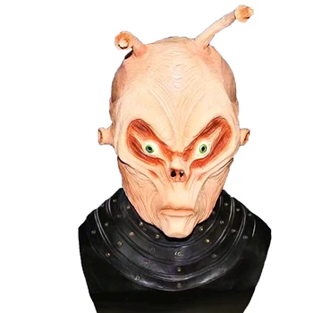 

Deluxe Alien Mask Realistic Latex Full Head Mask Costume Roswell UFO Halloween Fancy Dress Carnival Masks