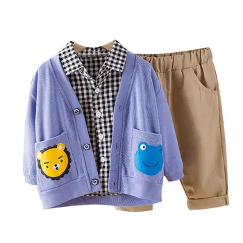 New Spring Autumn Baby Girl Boys Clothes Suit Children Cotton Jacket Shirt Pants 3Pcs/set Toddler Casual Costume Kids Tracksuits
New Spring Autumn Baby Girl Boys Clothes Suit Children Cotton Jacket Shirt Pants 3Pcs/set Toddler Casual Costume Kids Tracksuits
